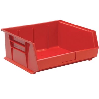 Relius Solutions Hang And Stack Bins - 16-1/2 X14-3/4 X7" - Red - Red - Lot of 6  (CHQUS250RD)