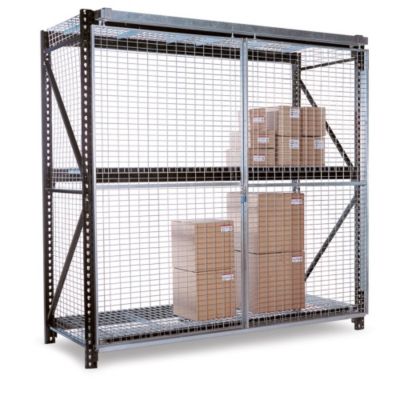 Folding Guard Pallet Rack Enclosure - 48X96" - Side Panel Assembly