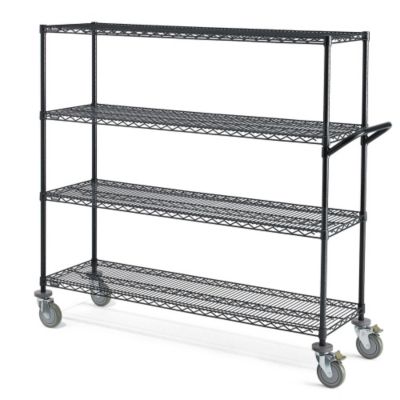 Relius Solutions Decorator Wire Shelf Trucks - 60"Wx18"D Shelf - 60"H - Slate