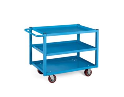 Relius Elite Premium Reversible-Shelf Utility Trucks - 3 Shelves - Polyurethane