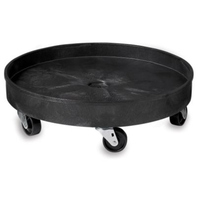 Rubbermaid Universal Dolly - Fits 55-Gallon Drums - Black - Lot of 2  (2650)