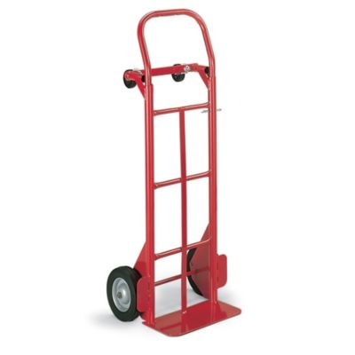 Milwaukee Steel Convertible Hand Trucks - 8" Semi-Pneumatic Wheels