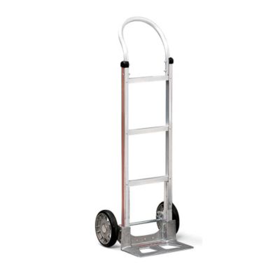 Magliner Aluminum Hand Trucks - 17-1/4"Wx48"H - 14"Wx7-1/2"D Noseplate - Micro-Cellular Foam Wheels - Continuous Handle With Frame Extension