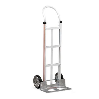 Magliner Aluminum Hand Trucks - 21"Wx52"H - 18"Wx7-1/2"D Noseplate - Micro-Cellular Foam Wheels - Single-Pin Handle