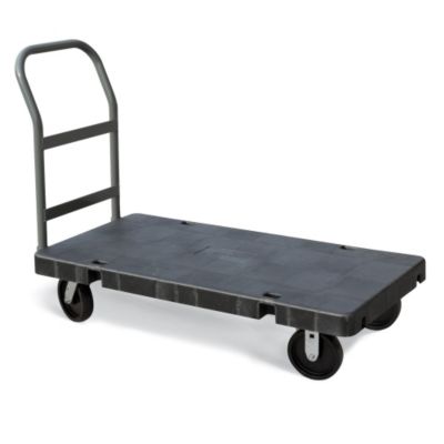 Akro-Mils Versa/Deck Platform Trucks - 48"Lx24"W Deck - Crossbar Handle - Polyolefin