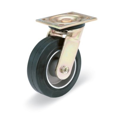 E.R. Wagner Casters - Swivel - 5"Dia.X2"W Polyurethane Tread Molded And Mechanically Locked To An Aluminum Core