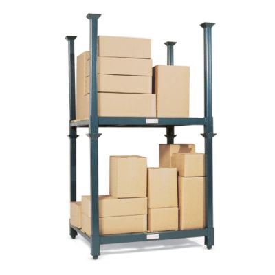 Jarke Airector 4000-Lb. Capacity Portable Stacking Rack Component - 48X42" Base With Decking - 48"Lx42"W