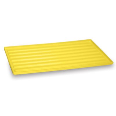 Relius Solutons Spill Trays For Steel Shelving - 36"Wx18"D - Ribbed Bottom - Yellow - Yellow - 18"  (STR-18/YELLOW)