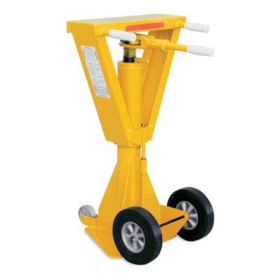 Vestil Beam-Top Trailer Jack - 40,000-Lb. Lifting Capacity - Ratchet Lift - Yellow