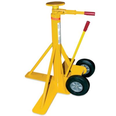 Vestil Big Foot Trailer Jack - 40,000-Lb. Lifting Capacity - Ratchet Lift - Yellow