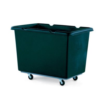 Relius Solutions Recycled Material Handling Carts - Smooth Walls, Plywood Base - 27"Wx39"Dx29"H - Black