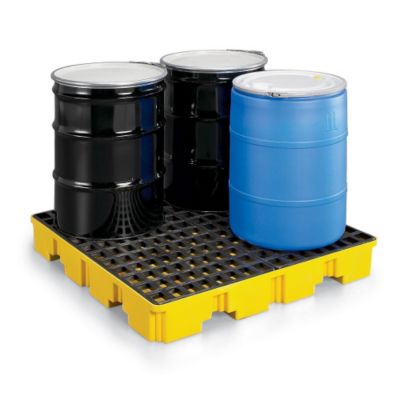 Eagle Polyethylene Containment Pallet - 51-1/2 X51-1/2 X8" - Low-Profile - Yellow