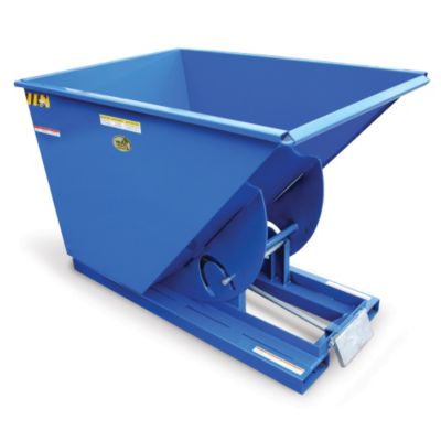 Vestil Self-Dumping Steel Hoppers - 4000-Lb. Capacity - 61"Lx56-1/4"Wx52-1/2"H - Blue
