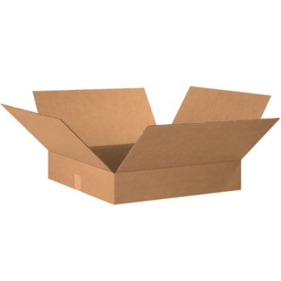 Flat Boxes - 20X20x4" - Kraft - Lot of 10  (20204)