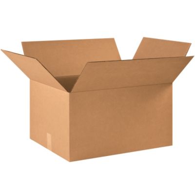 Corrugated Boxes - 22X17x12" - Kraft - Lot of 10  (221712)