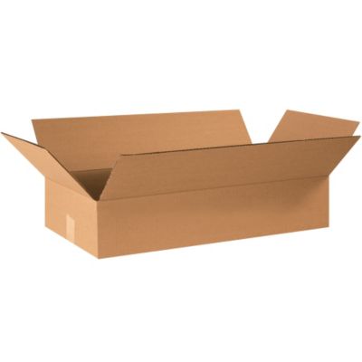 Flat Boxes - 24X12x4" - Kraft - Lot of 25  (24124)