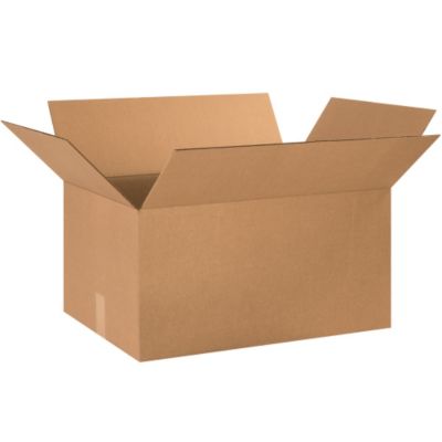 Corrugated Boxes - 24X16x12" - Kraft - Lot of 10  (241612)