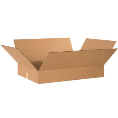 Flat Boxes - 24X18x4" - Kraft - Lot of 20  (24184)