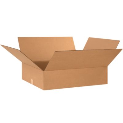 Flat Boxes - 24X20x6" - Kraft - Lot of 10  (24206)