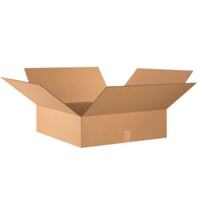 Flat Boxes - 24X24x7" - Kraft - Lot of 10  (24247)