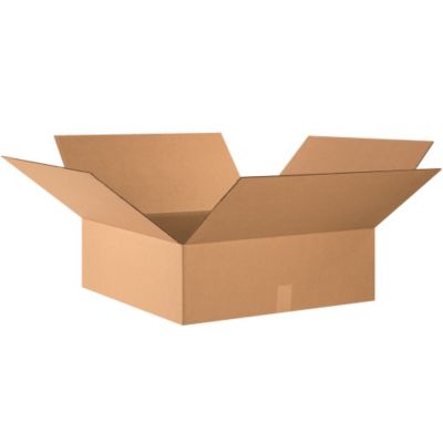 Flat Boxes - 24X24x8" - Kraft - Lot of 10  (24248)