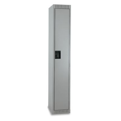 1-Tier Assembled Locker - 12X18x72" Opening - 2 Lockers Wide - Gray