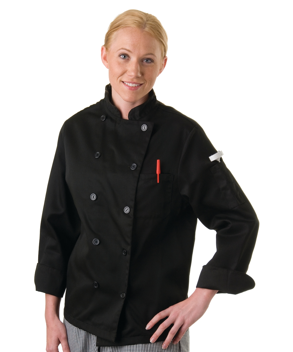 Black Long Sleeve Chef Coat