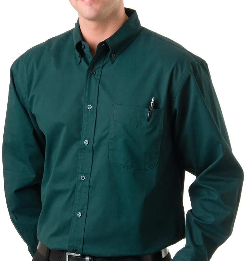 Mens Wrinkle Resistant Dress Shirt, Long Sleeve