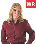 Womens Wrinkle Resistant Dress Shirt, Long Sleeve