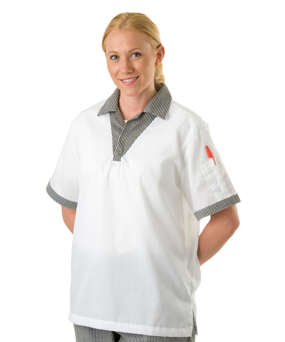 Check Trim Cook Shirt