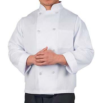 White Value Long Sleeve Chef Coat