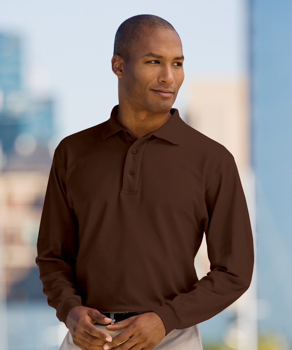 Mens Silk Touch Sport Shirt, Long Sleeve