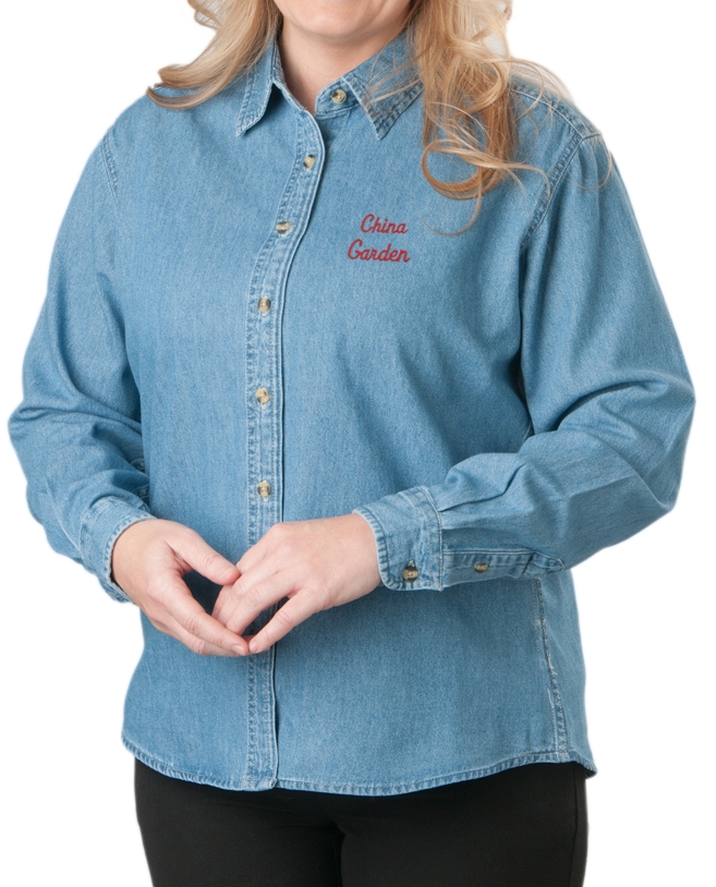 Womens Denim Shirt, Long Sleeve