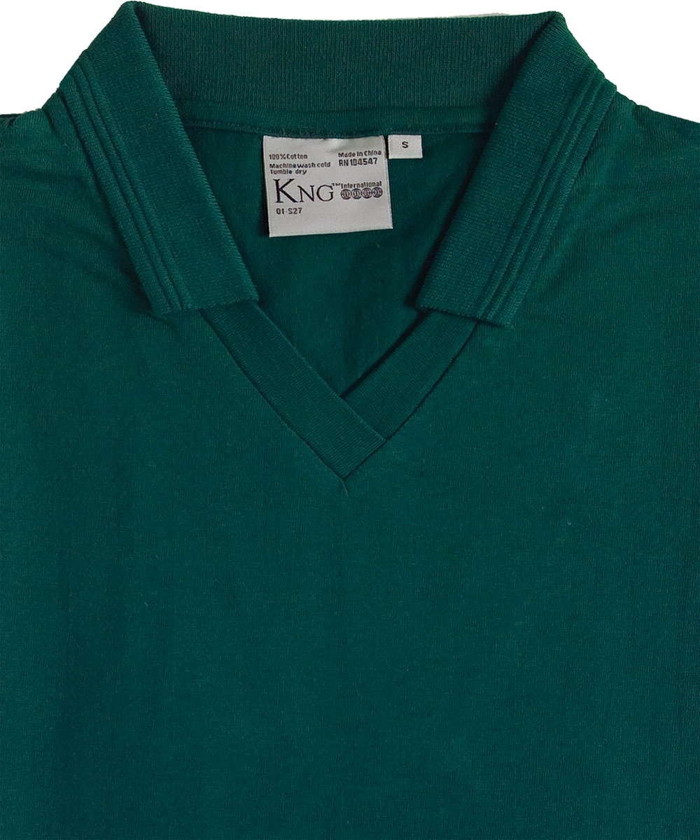 Womens V Neck Jersey Knit Sport Shirts