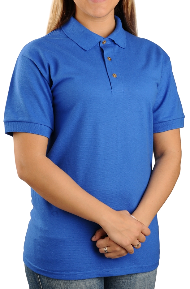 Unisex, Pique Knit Solid Color Sport Shirt