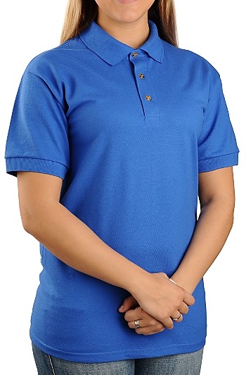 Unisex, Pique Knit Solid Color Sport Shirt