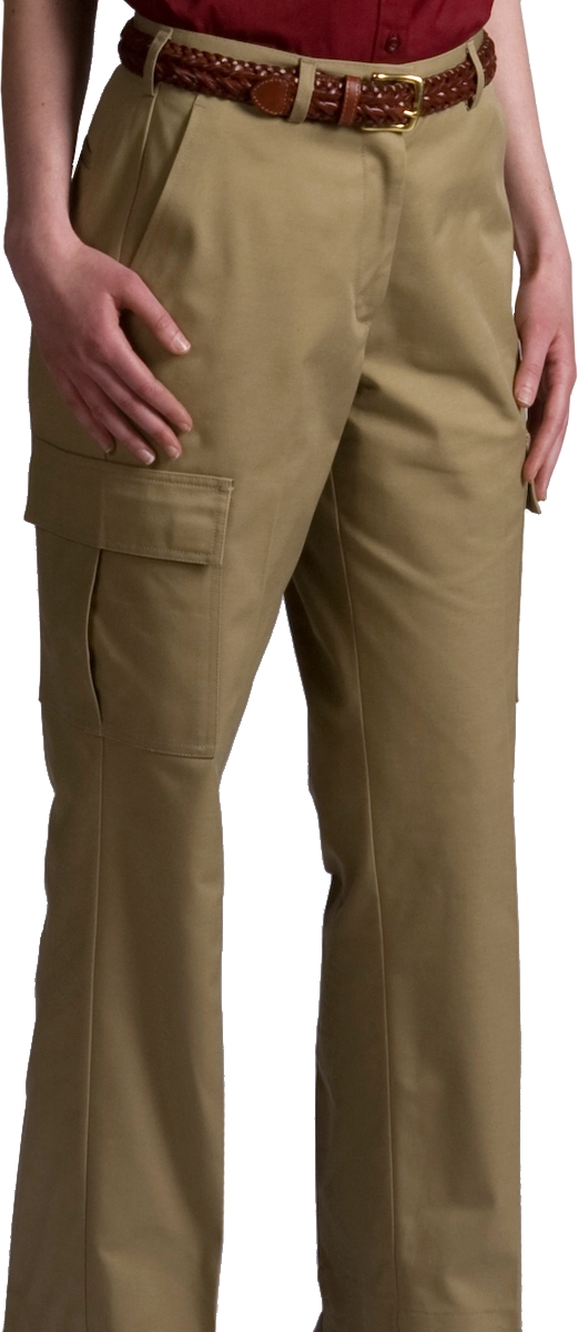 Womens Flat Front Cargo Pants
