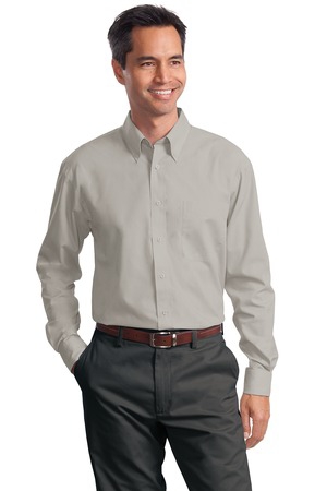 Mens Long Sleeve Lightweight Poplin Shirt