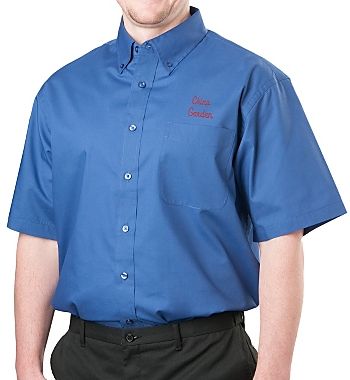 Mens Short Sleeve Lightweight Poplin Shirt