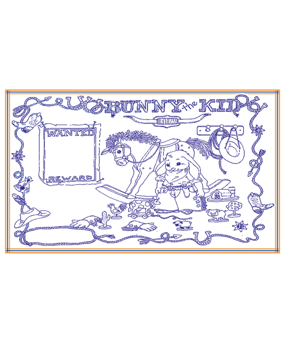 Coloring Sheets Bunny the Kid, 8.5 x 14