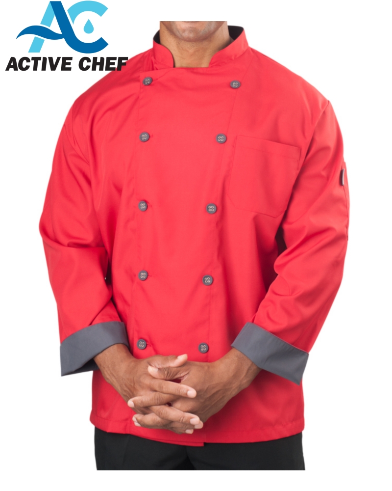 Mens Short Sleeve Active Chef Shirt