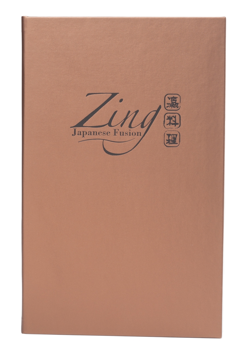 Single Pocket Casebound Menu Covers