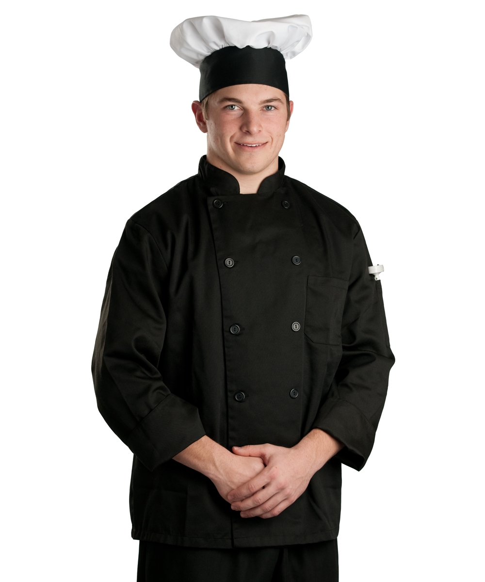 Black Long Sleeve Chef Coat