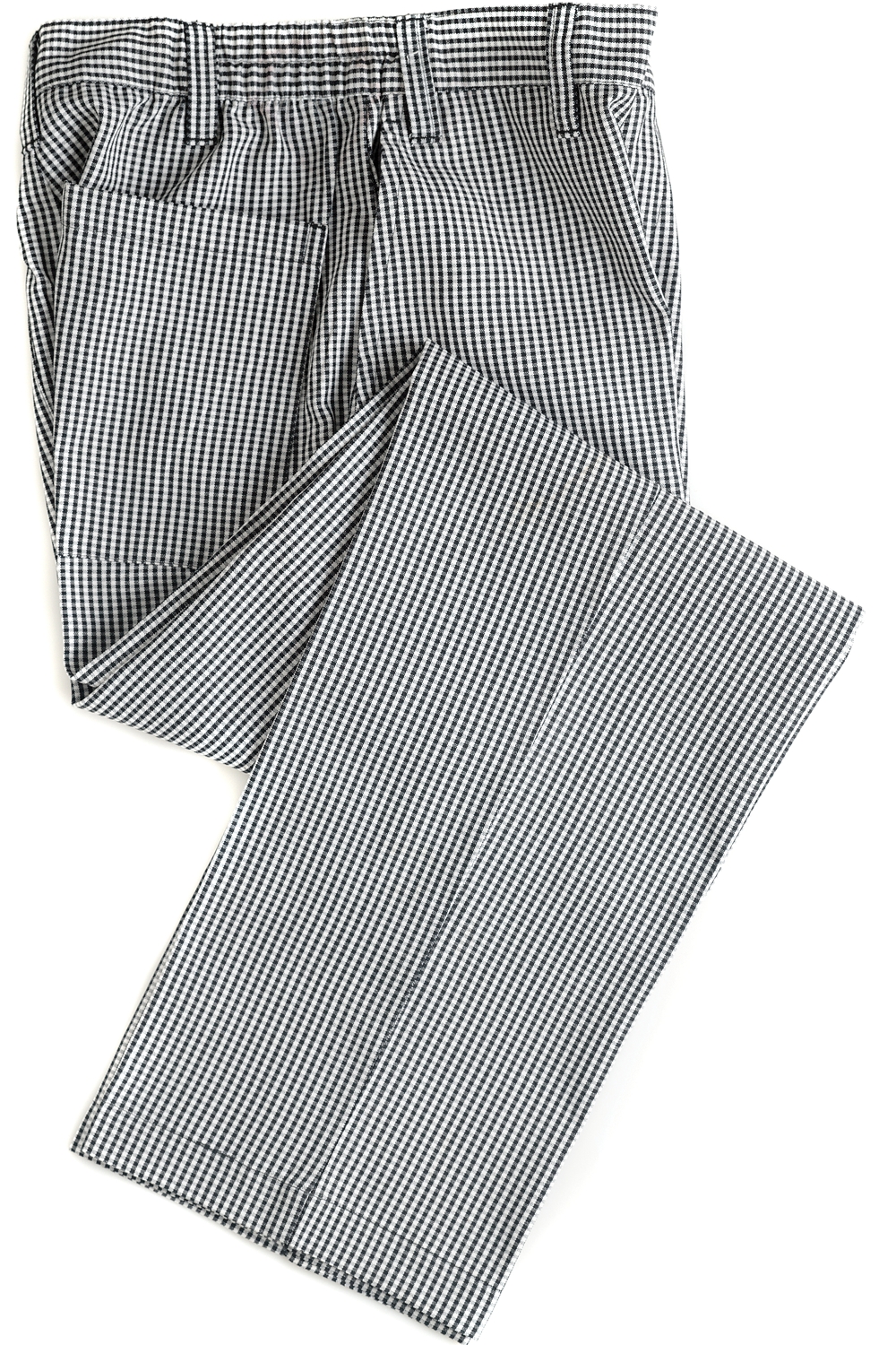 Checkered Zip Front Chef Pant