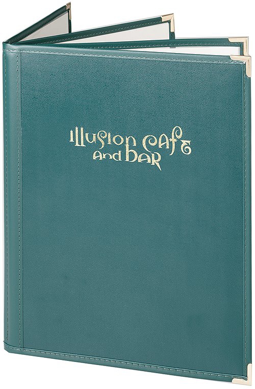 Book Four Fine Cafe Menu Covers