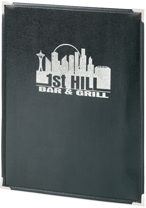 Single Pocket Imitation Leather Menu Covers