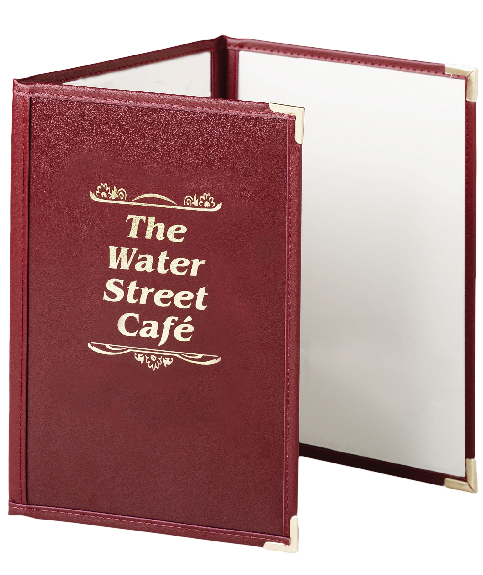 Triple Pocket Imitation Leather Menu Covers