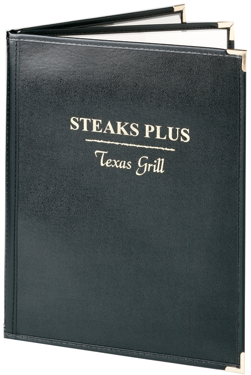 Book Three Imitation Leather Menu Covers