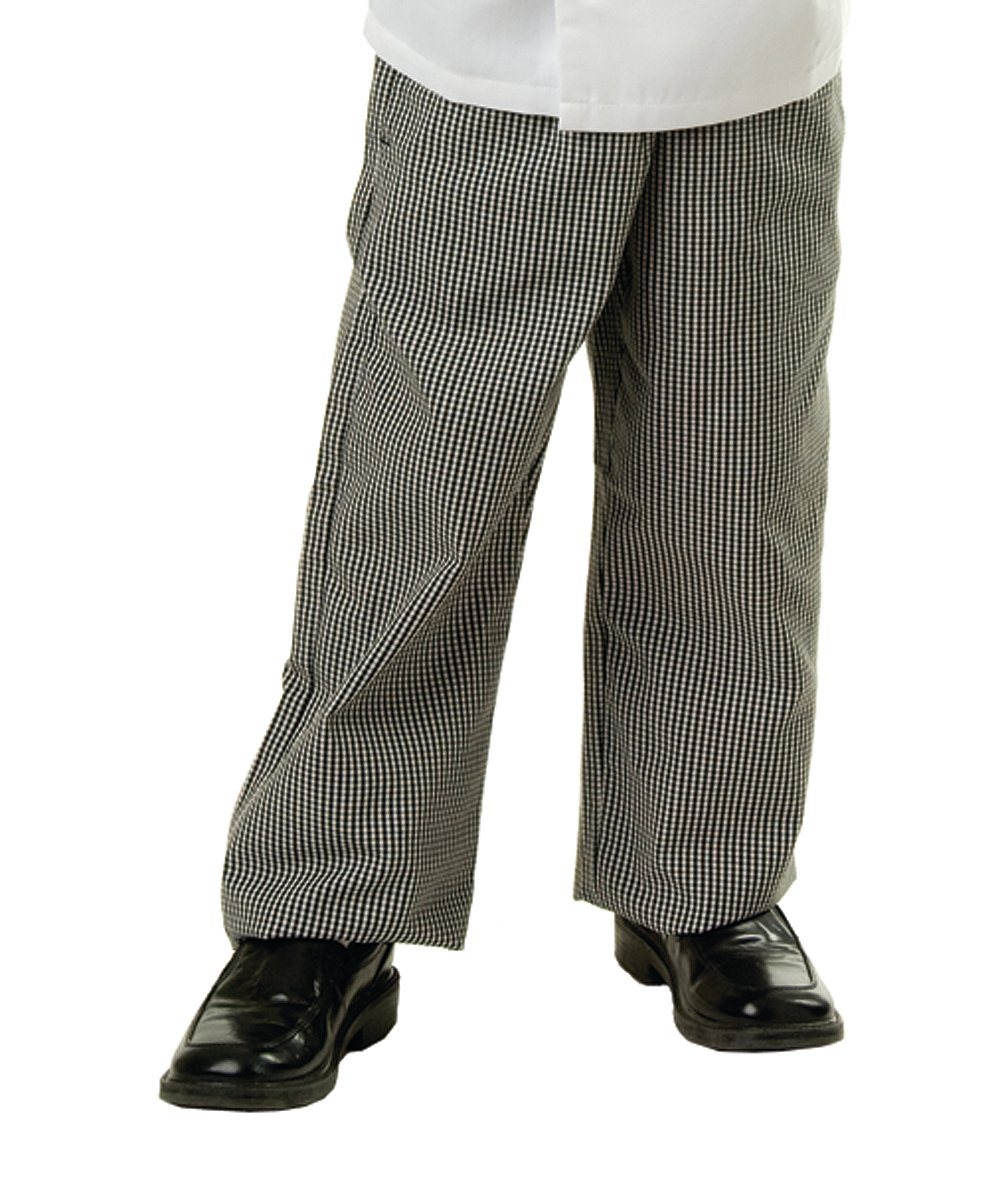 Child Yarn Dyed Checkered Baggy Chef Pants