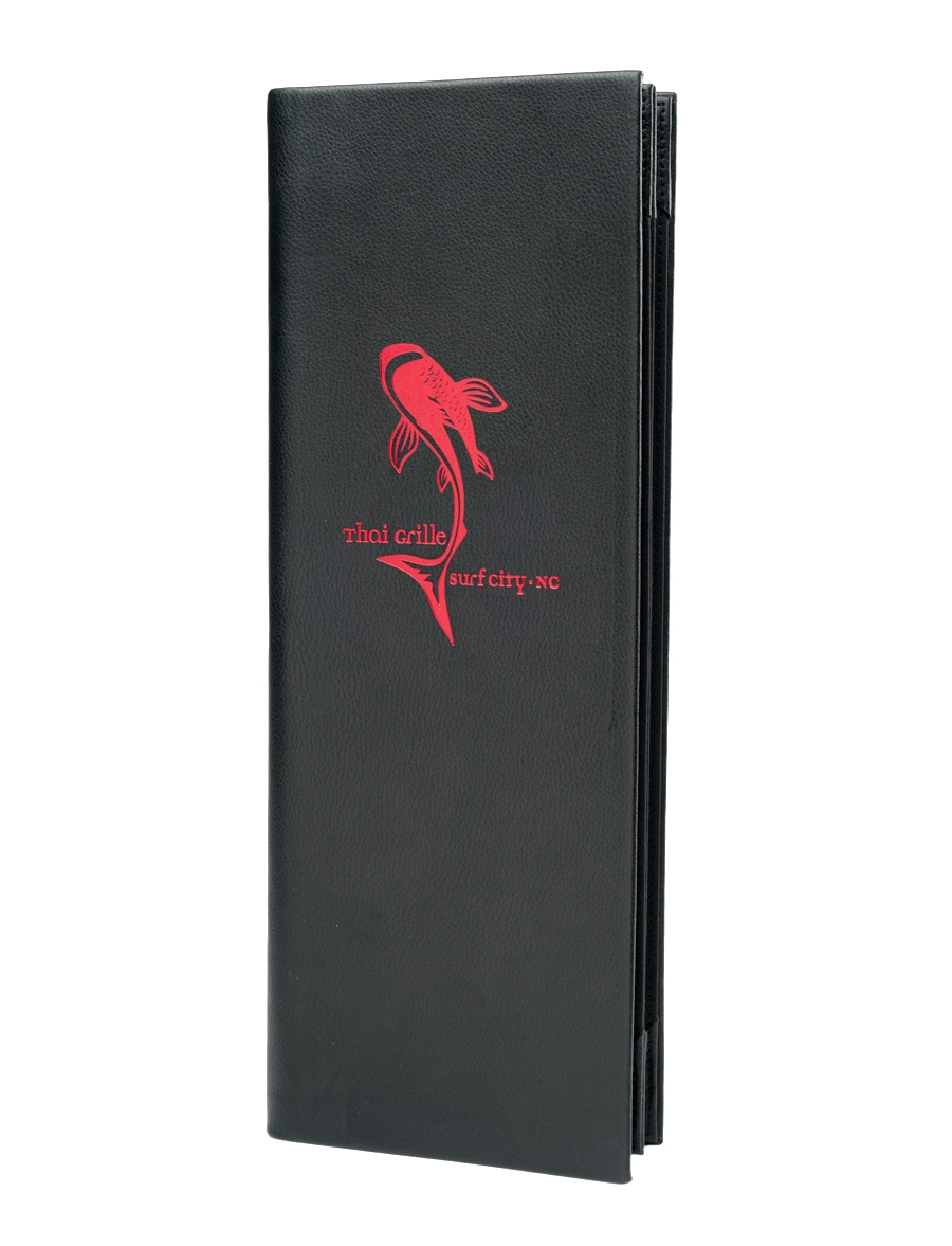 Double Pocket Bonded Leather Menu Covers